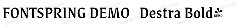 FONTSPRING DEMO   Destra Bold字体转换